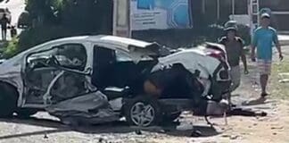 Morre mulher arremessada de carro após grave acidente na BR-230 em João Pessoa