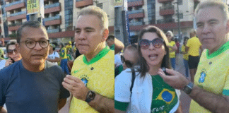 Mobilização em apoio a Jair Bolsonaro reúne participantes no Busto de Tamandaré